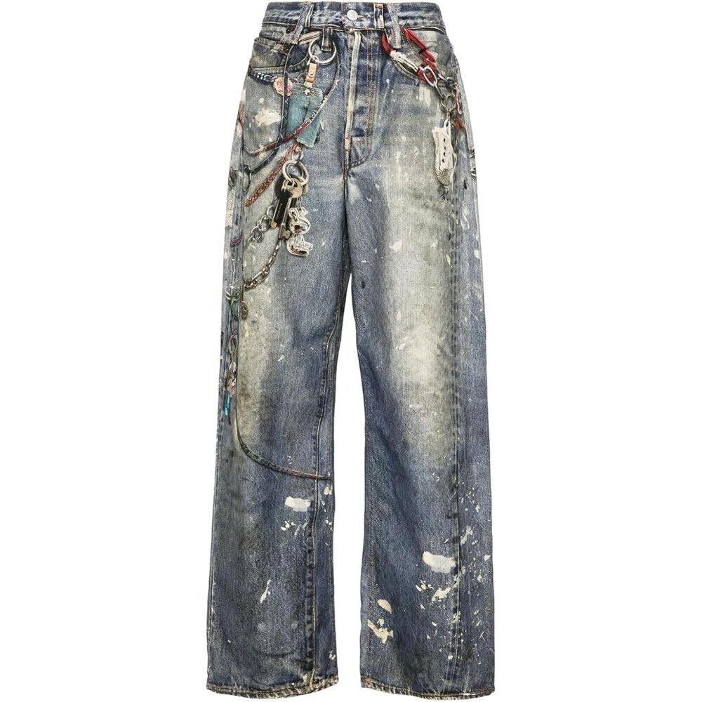 Women’s High Waisted Wide Leg Pants 3D Digital Print Lounge Street Style